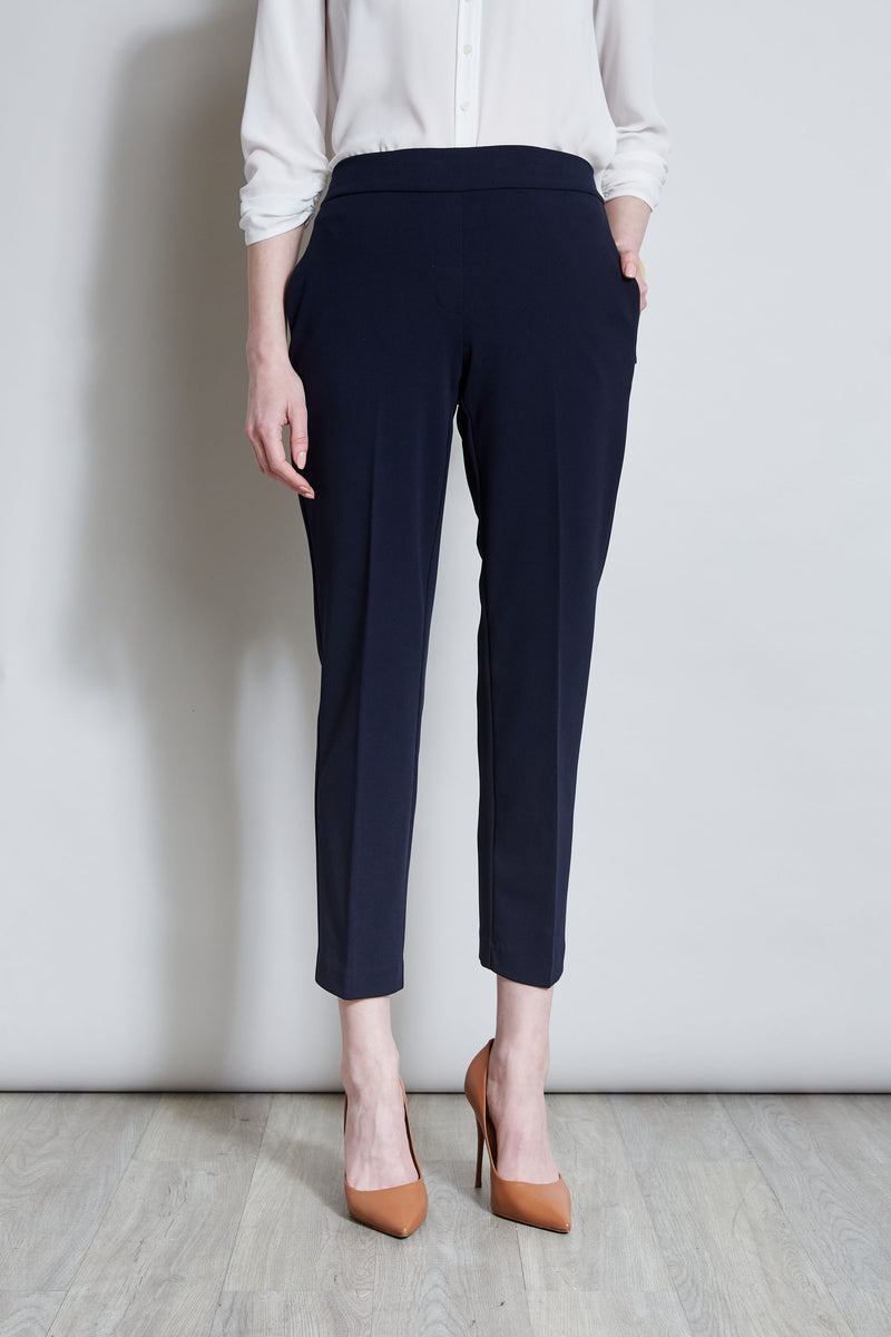 Ladies Black Ankle Length Cotton Pant, Size: Medium, Skin Fit at Rs  218/piece in New Delhi
